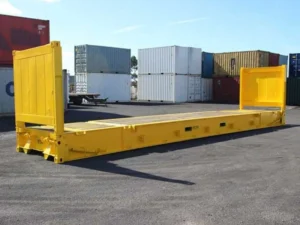 20ft/6m Flat Rack Shipping Container: Solution for heavy and oversized loads