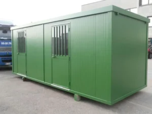 Prefabricated box for construction site use